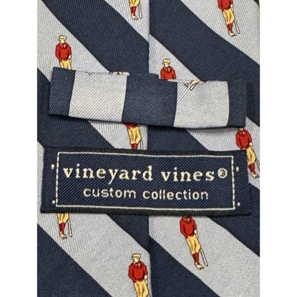Green Men Vineyard Vines Biltmore Forest Country Club Silk Customer Tie Lot Of 2 Asheville